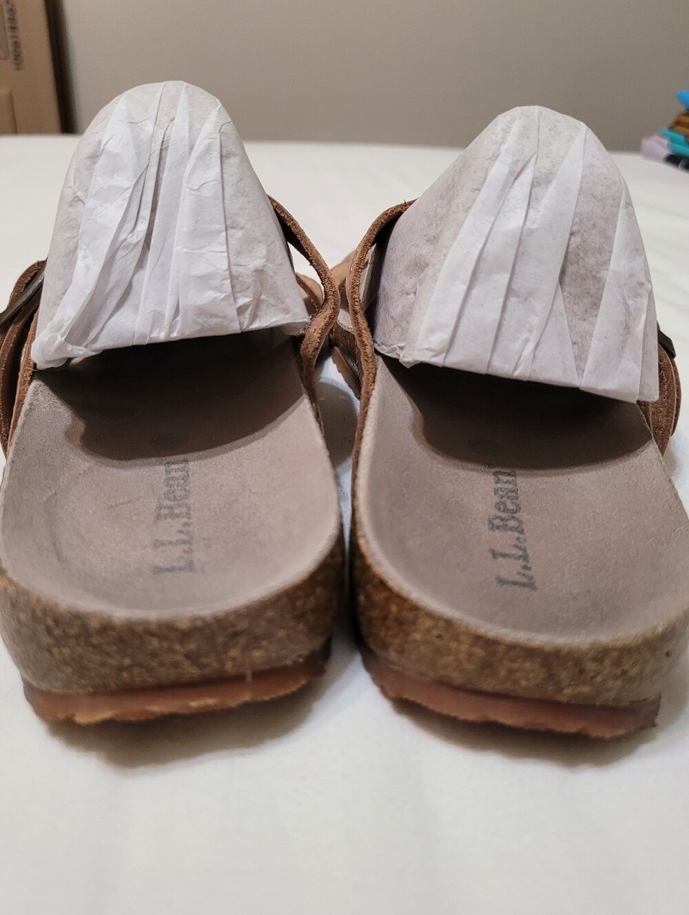 L. L. Bean Strappy Casual Sandals - Sz 8 / 39, Tan, GUC - Picture 4 of 8